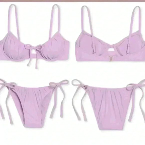 Xhilaration Lilac Bikini 2 piece set - Picture 4 of 6